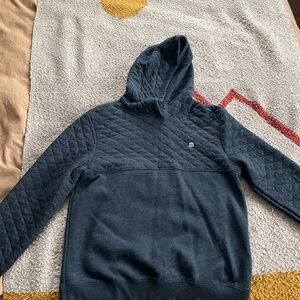 Men's Tentree Quadra Quilted Charcoal Gray Hoodie Sweater